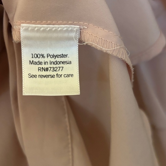 Nine West Drapy Blush Pink Button-Up Blouse - XXL - Picture 3 of 4